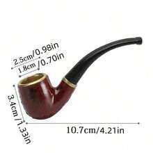 1 pezzo Pipa piegata mini minimalista portatile, accessori per pipa da fumo per principianti, adatto per uso quotidiano