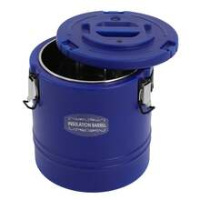 HOHOBLA Ice Bucket Insulated With Lids For Parties And Bar Stainless Steel Three Wall - Blue - View 9