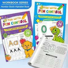 beartale 28页A-Z字母练习册，数学学习玩具，英语拼写单词，数学书，儿童字母和数字，儿童阅读游戏，学前写作练习册，防水纸，字母和数字学习百科全书，教学辅助工具，幼儿教育玩具，蒙特梭利教育，学习材料，课堂玩具，儿童游戏，学生用品，文具，小学用品，男孩，女孩，儿童生日礼物，返校礼物 - 彩色 - 查看 5