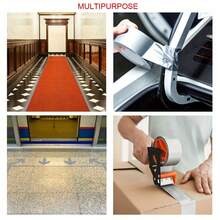 قطعتين شريط دكت فضي قوي الجودة ، شريط لاصق فضي مقاوم للماء - لاصق قوي ، قابل للتمزيق باليد ، مناسب للإصلاحات الداخلية والخارجية ، ختم ، متين ومرن ، لا يترك بقايا ، قابل للتمزيق باليد وصالح للاستخدام في جميع الأحوال الجوية ، مناسب للإصلاحات الداخلية والخارجية ، التغليف ، التظليل