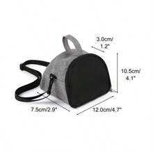 Bolsa transportadora opaca y transpirable para mascotas, ajustable para hombro/mano, adecuada para hámsteres, conejos, erizos para viajes al aire libre