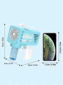 Kids Handheld Gatling Bubble Gun Toy, Automatic Bubble Blower Machine For Outdoor, Birthday Gift For Boys And Girls (Batteries And Bubble Solution Not Included)