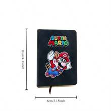 SuperMario 2 pièces Mini carnets noirs, journaux créatifs multicolores, fournitures portables de bureau et d'étude quotidiennes, cadeaux de vacances, cadeaux d'amis, fournitures de fête d'anniversaire, cadeaux de qualité premium du carnet de Mario, fournitures scolaires, rentrée scolaire