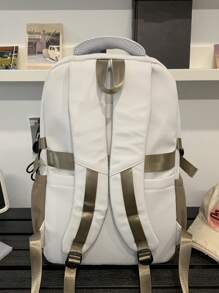1pc High Fashion Simple Big Capacity Backpack, Suitable For Middle/High School And College Students Bag For School College