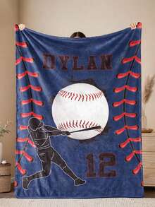 Personalized Baseball Name Custom Blanket - Soft, Warm And Customizable With Your Name - Baseball Pattern Striped Customized Name Blanket, Personalized Sports Blanket, Flannel Fleece Blanket - Multicolor - View 14