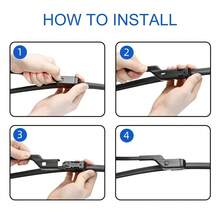 Escobillas limpiaparabrisas delanteras automotrices flexible universales 2 piezas - 20 - Ver 2