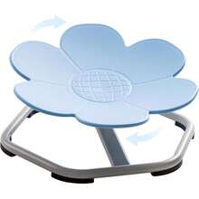 Robotime Robud Kids Sensory Flower Shape Swivel Chair, Autism Spinning Chair For Kids Sensory, Autism Kids Swivel Chair With Non-Slip Design, Training Body Coordination, No Assembly Blue - Blue - View 3