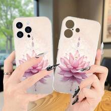 Creatividad a la moda y patrón de loto minimalista personalizado, estilo fresco de verano, fundas de teléfono de alta calidad, transparentes y populares para hombres y mujeres, diseño a prueba de golpes y anticaídas, resistentes a la suciedad y duraderas, adecuadas para modelos de , incluyendo  17/17 Pro/17 Pro Max/17 Air/ 16/16 Pro/16 Pro Max/16 Plus/ 15/15 Pro Max/15 Pro/15 Plus/ 14/14 Pro/14 Plus/14 Pro Max/ 13/13 Pro/13 Pro Max/12/12 Pro/12 Pro Max/11/11 Pro/11 Pro Max/XR/X/XS/XS Max. Es el regalo de cumpleaños perfecto para novias, novios, esposos, esposas, amigos o para uno mismo, innovador y a la moda, adecuado tanto para hombres como para mujeres.(Regalo de cumpleaños ideal, regalo de Año Nuevo, etc.) - Transparente 2456 - Ver 10