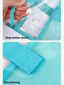 Bolsa Portátil Escolar Transparente, com Material de PVC Plástico Resistente à Água e Reforçado de Forma Robusta para Bolsa Transparente Escolar/Escritório para Mulheres e Homens | Pochete Leve para Concertos, Jogos Esportivos e Viagens