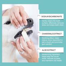 50pcs Cat Dog Dental Cleaning Finger Toothbrush, Removes Plaque, Cleans & Freshens Oral Care For Pets