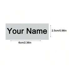 50 件多规格尺寸个性化水晶名称定制 UV 转印贴纸防水，可用作个人物品的标记（水杯、餐具、饮具、包包、文具等） - 彩色 - 查看 10