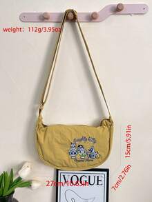 New Embroidered Dumpling-Shaped Lightweight Mini Crossbody Bag, Convenient, Minimalist, Fashionable, Versatile Shoulder Bag - Multicolor - View 9