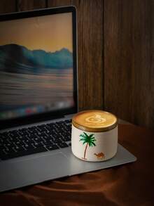 1件全新高品质（升级珐琅独家工艺）沙漠骆驼加厚陶瓷意式咖啡杯，创意陶瓷纪念品，中东风格拿铁杯，适合日常使用 - 彩色 - 查看 11