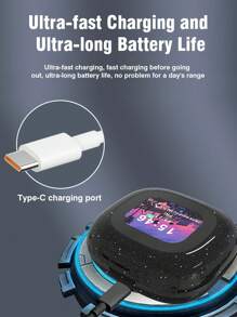 1 Pair Of AI Intelligent Real-Time Translation Wireless Headphones Support 147 Languages With Display Screen Ear-Hanging Translator High-Quality Synchronous Recording And Transcription Of Meeting Minutes For Business Travel Abroad Multi-Language English Translation Machine Chinese And Foreign Translation Multi-Function Foreign Language Translator Earhook Earphones