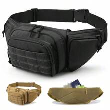 Men Waist Fanny Pack Belt Bag Motorcycle Rider Sports Climb Camping Nylon Male Tool Sling Chest Hip Bum Bag Gear