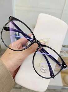1/2 pièces Lunettes classiques modernes simples pour femmes avec monture transparente, pour les activités de plein air, la vie quotidienne, le bureau et la lecture