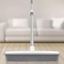 Rubber Broom Carpet Rake Pet Hair Remover Portable Detail Hair Removal Brush Pet Hair Removal Tool Suitable For Hair Carpet Hardwood Floor Tile Window Multi-Component Pet Hair Removal Broom With Long Handle