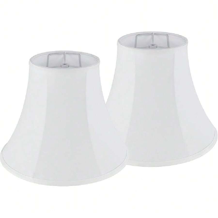 Pantallas de lámpara - Ajuste clásico tipo araña para lámparas de mesa y mesita de noche - Blanco - Ver 1