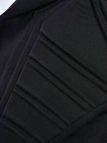 Soccer Goalkeeper Shorts With Sponge Protective Elastic Waist, Breathable For Matches And Training - Black - View 7