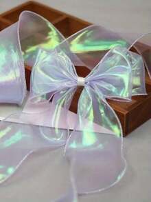 لفتان من شريط الأورجانزا ذو ذيل السمكة الأيريديسنت بعرض 4 سم، مادة رقيقة وأثيرية، شريط تغليف الزهور والهدايا والملابس والأغطية الرأس والفيونكات، شريط الزفاف، شريط الورد اليدوي DIY، شريط ديكور صندوق الكعكة والزهور، شريط سيارة الزفاف القماشية الحمراء، تغليف الهدايا، صنع الفيونكات، ديكور حفلات الزفاف والأعياد