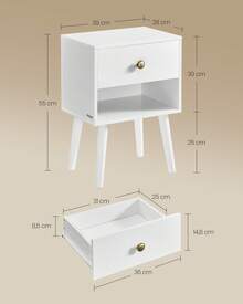 Nightstands - White - View 4