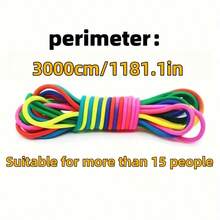 Colorful High Elastic Jump Rope - Durable Rubber Blended Material, Suitable For Fitness & Training, Games, Sports Skipping, Speed Jumping, Adjustable, For Workout, Strength Training, Physical Exercise, Home And Outdoor Use, Portable And Lightweight, Sturdy And Durable, Unisex, All Seasons, Suitable For Various Holiday Gifts, Ideal For Lover/Friend/Elder, Christmas Gift, New Year Present, Battery-Free - Multicolor - View 11