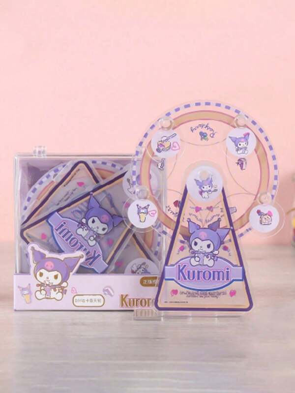 Sanrio 1 Set Sanrio Kuromi DIY Acrylic Guka Ferris Wheel Stand Set Decoration Birthday Party Creative Small Gifts