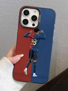 Soccer New Shiny Dark Player With Laser Gradient Lines & Sanrio Kitty Pattern Full Protective Phone Case Compatible With Iphone 13/XSmax/11/13Pro Max/12/12Pro/12 Pro Max/13/14 Pro/15 Pro Max/14/14 Pro/11 Pro Max/15/1 Pro/16 Pro Max XR, Galaxy Smartphones Waterproof Shockproof Anti-Fall Scratch Resistant - Black - View 6