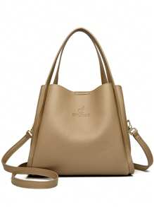 Bolsos de mano suave y alta calidad para mujer, bolso de hombro casual, bolso de diseñador de lujo con gran capacidad para damas