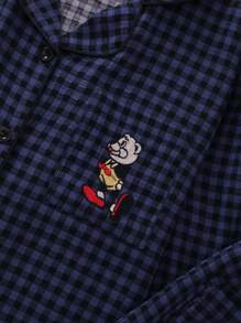 Plaid Lounge Set, Adorable Turndown Collar Button Up Top And Long Pants, Ladies Sleepwear And Loungewear, Fall Winter Clothes