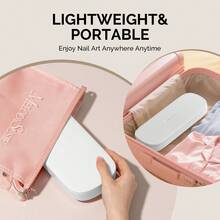 Acrylic Nail Tool Storage Box (Only Box), Portable Dustproof Stand Displayer Holder Organizer Container Manicure Efile Accessories Nail Drill Kit Case, Travel Salon Home ReadyToGoTravelEssentials - 白色 - 查看 8