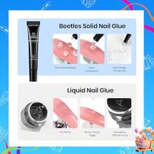 Beetles Sculpting Gel 3D Gel Nail Art Design 3 In 1 Clear No Wipe Nail Polish Rhinestone Nail Art Glue For Nail Gems Diamond Jewelry Manicure - 15mlsculptinggel - View 5