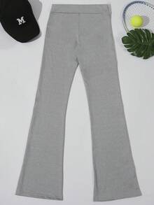 女士瑜伽裤，弹性面料设计，字母图案腰带 - 适合休闲运动、健身房锻炼、骑行 - 春夏女士紧身裤 - 活力生活方式的理想之选