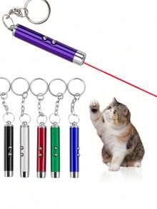 便携式激光笔猫玩具，宠物训练互动玩具，红色激光笔，猫玩具，迷你尺寸