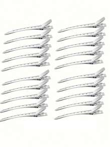 20/10pcs Styling Tool Set, One-Word Clip, Traceless Hair Clip, Duckbill Clip, Plastic Card Hair Clip That Does Not Hurt The Hair Tips, Hair Root Fluffy Curling Clip, High Top Top Airflow Bangs Curling Clip, Hair Root Fluffy Clip, Side Bangs Makeup Style, Best For Christmas, Perfect For Thanksgiving
