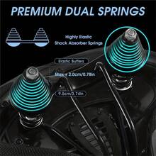 Cojín de asiento de bicicleta extra grande, almohadilla de sillín ancha y cómoda para bicicleta de montaña y bicicleta de carretera, accesorios de ciclismo unisex, con bolas de doble amortiguación para un viaje cómodo