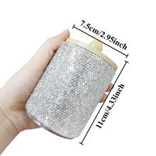 1pc White Luxury Crystal Rhinestone Decor Desktop Pen Holder, Creative Clay Glue Rhinestone Decor Makeup Brush Organizer, Fashionable Beauty Tool,For Holiday Beach, Bathroom Collection, Bedroom Collection, Large Capacity