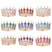 1 chiếc vương miện pha lê lớn sang trọng dùng để trang trí bánh sinh nhật. - Nhiều màu - Xem 1