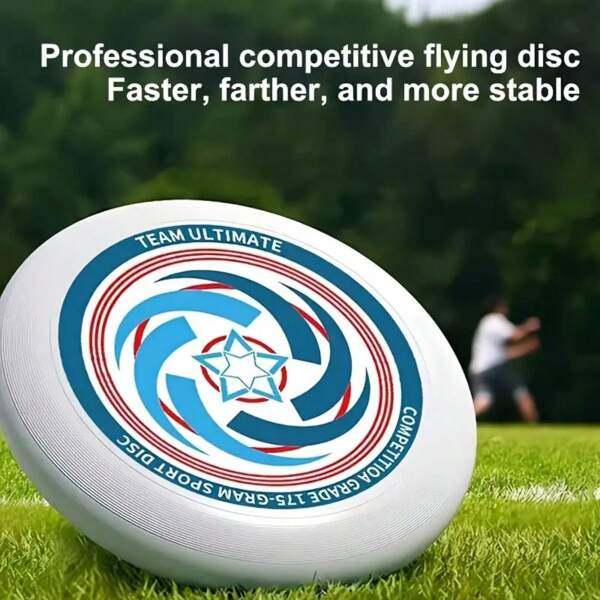 1 pièce Disque volant d'entraînement professionnel en PE, adapté aux sports de plein air, aux compétitions et aux divertissements familiaux, couleur blanche durable