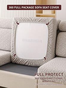 1 Miếng phổ cập Bốn Đàn hồi Bọc ghế sofa Bộ Với Giường đôi Gói hàng Bao gồm Bọc ghế sofa Và Nắp đệm , Chống bụi , Máy giặt được , không phai Và Không rụng lông , Thích hợp Đối với Hình chữ L Và Sofa - Xám - Xem 8