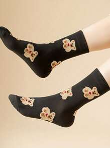 3 Pairs Spring/Autumn/Winter Fashion Japan Style Cute Animal Pattern Ankle Socks