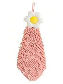 1/3pcs Super Absorbent Coral Fleece Kitchen Towels - Cute Flower Pattern, Soft & Reusable For Hand And Surface Cleaning, Includes OPP Bag, Ideal For Home Use, Decorative Towel | Absorbent Towel Back To School Dish Cloths Kitchen Towel
