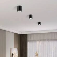 Faretti a incasso ad alta luminosità di grandi dimensioni, forma quadrata/rotonda, attacco lampadina E27 sostituibile, alloggiamento in metallo, tensione AC 85-265V, adatto per uso domestico, living, negozi, supermercati, centri commerciali, ristoranti, caffè, bar, gallerie, lobby, scale, camera da letto, cucina, soffitto, parete