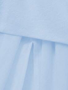 Glamful Floreya Solid Color Casual Elegant Asymmetric/Asymmetrical Dress, Suitable For Evening Dates, Holidays, Weddings, Birthdays, Formal Dinners, Homecoming Parties, Singles Parties - Blue - View 11