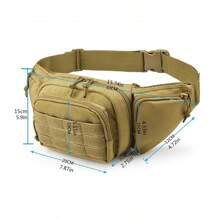 Men Waist Fanny Pack Belt Bag Motorcycle Rider Sports Climb Camping Nylon Male Tool Sling Chest Hip Bum Bag Gear