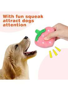 PETSIN 4 Peças Conjunto de Brinquedos de Pelúcia Fofos e Com Som para Cães e Gatos Pequenos - Designs de Pirulito, Estrela, Rosquinha e Morango - Brinquedos Interativos e Companheiros para Dormir, Brinquedos para Cães, Brinquedo de Roer para Cães, Suprimentos Interativos