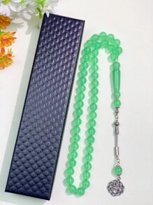 1 Set mit 6 Farben, 45 Stücke 10mm Acryl Perlen Armband Set, verpackt in hochwertiger Geschenkbox für den täglichen Gebrauch