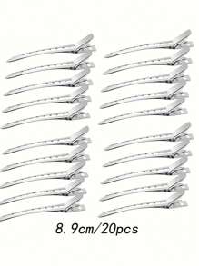 20/10pcs Styling Tool Set, One-Word Clip, Traceless Hair Clip, Duckbill Clip, Plastic Card Hair Clip That Does Not Hurt The Hair Tips, Hair Root Fluffy Curling Clip, High Top Top Airflow Bangs Curling Clip, Hair Root Fluffy Clip, Side Bangs Makeup Style, Best For Christmas, Perfect For Thanksgiving