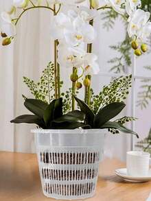 Hydroponic Planter, White Plastic Planting Cup, Reusable Seedling Starter Tray, Suitable For Orchids, Tomatoes, Peppers, Basil, Cilantro And Herbs - Durable And Convenient Growing Medium - Multicolor - View 11