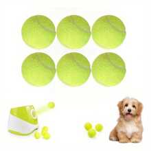 6/ 12 Mini Tennis Balls (Suitable For Pets To Play With), 2-Inch Dog Training Tennisballs(Suitable For Small Dogs), Interactive Dog Game Balls (Suitable For 2-Inch Dogballlaunchers) - 6pcs - View 1